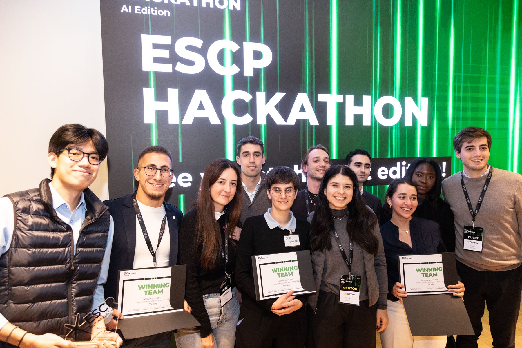 Innovation Award winning team - ESCP Hackathon 2025